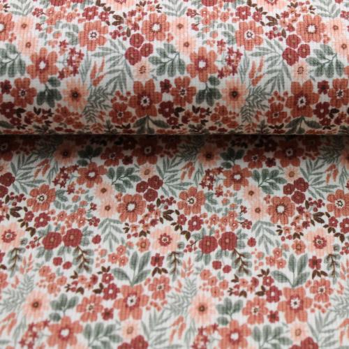 Rippjersey "Blumen"